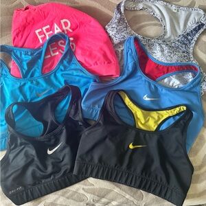 Nike Black Sports Bra Moisture-Wicking Racerback